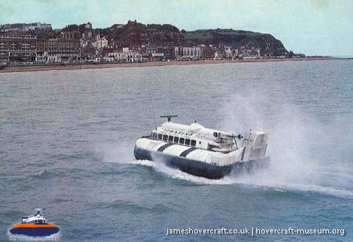 SRN6 with Townsend -  (credit: The <a href='http://www.hovercraft-museum.org/' target='_blank'>Hovercraft Museum Trust</a>).
